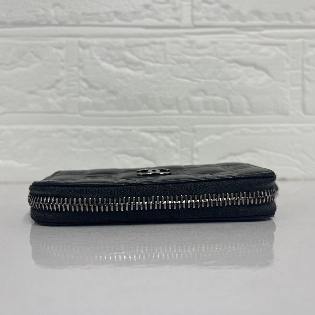 CHANEL シャネル 財布 ケース ブラック アイコンライン 美品
