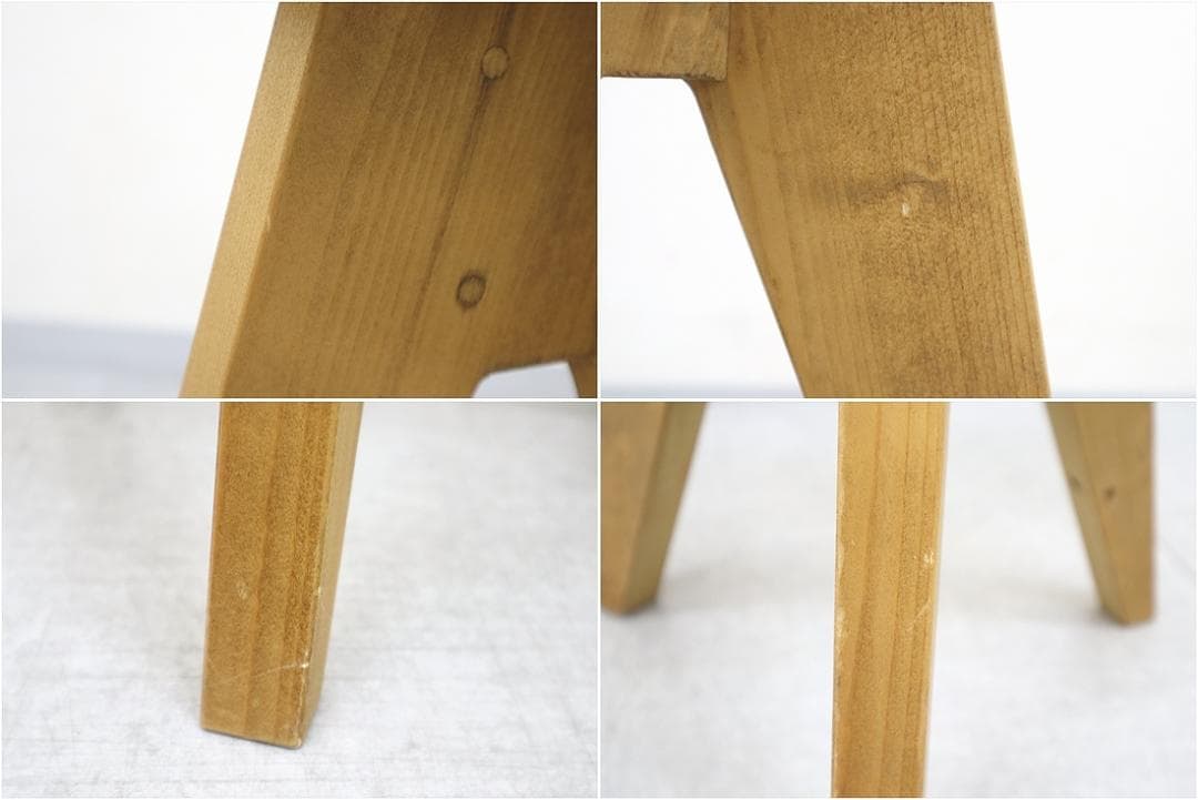 1 NEALD ニールド スツール 1脚 パイン無垢材 木製 チェア 丸椅子