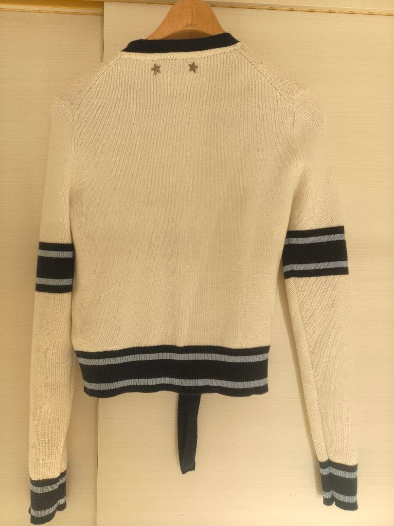 bibiy B. CLUB TIE CARDIGAN ホワイト 限定