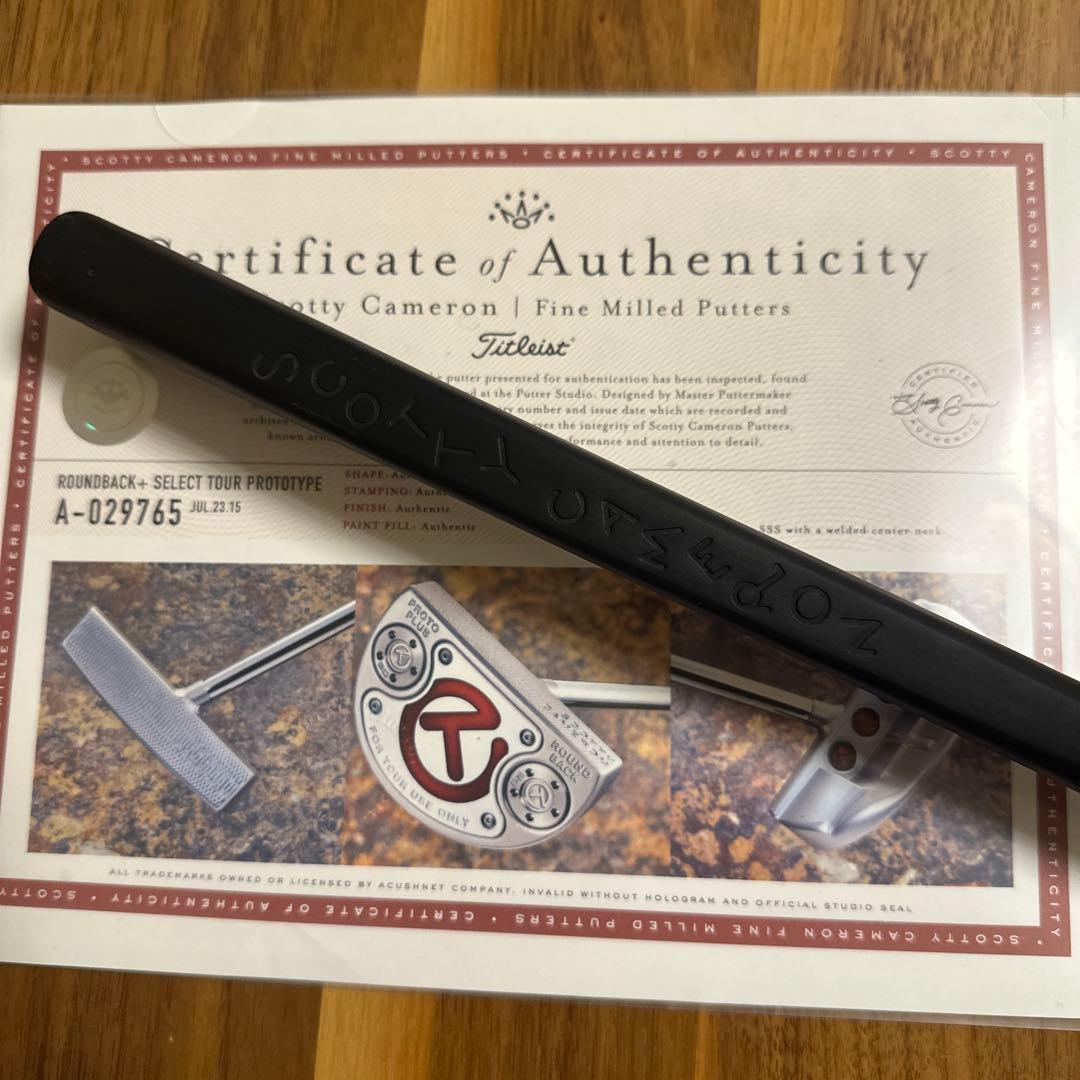 SCOTTY CAMERON(スコッティキャメロン)ツアー限定支給品証明書有