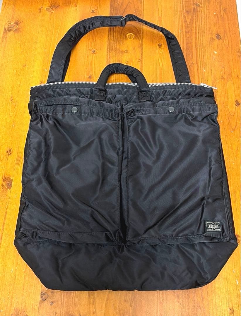 ポーター　タンカー2WAY　ヘルメットバッグLサイズ　ブラック