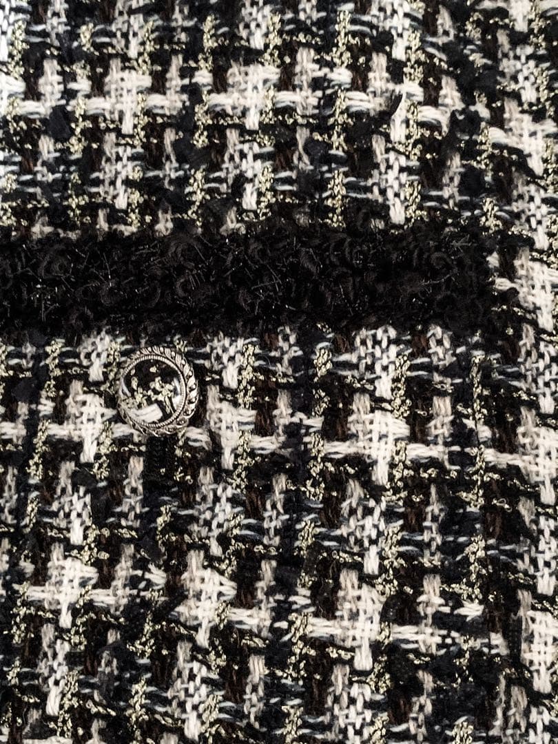 【定価12万】MIXED TWEED NO COLLAR BONDAGE JKT