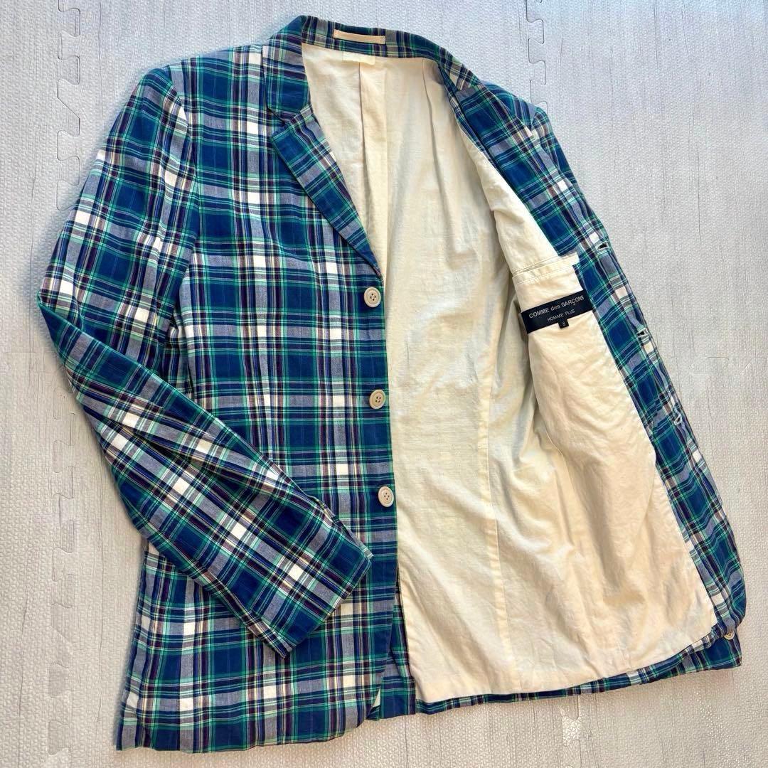 コムデギャルソンオムプリュス タータンチェック 3Bジャケット テーラード