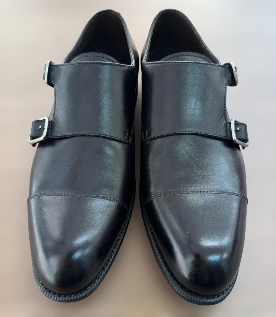 【美品】CARMINA カルミナ ダブルモンク ストラップ スペイン製 高級本革