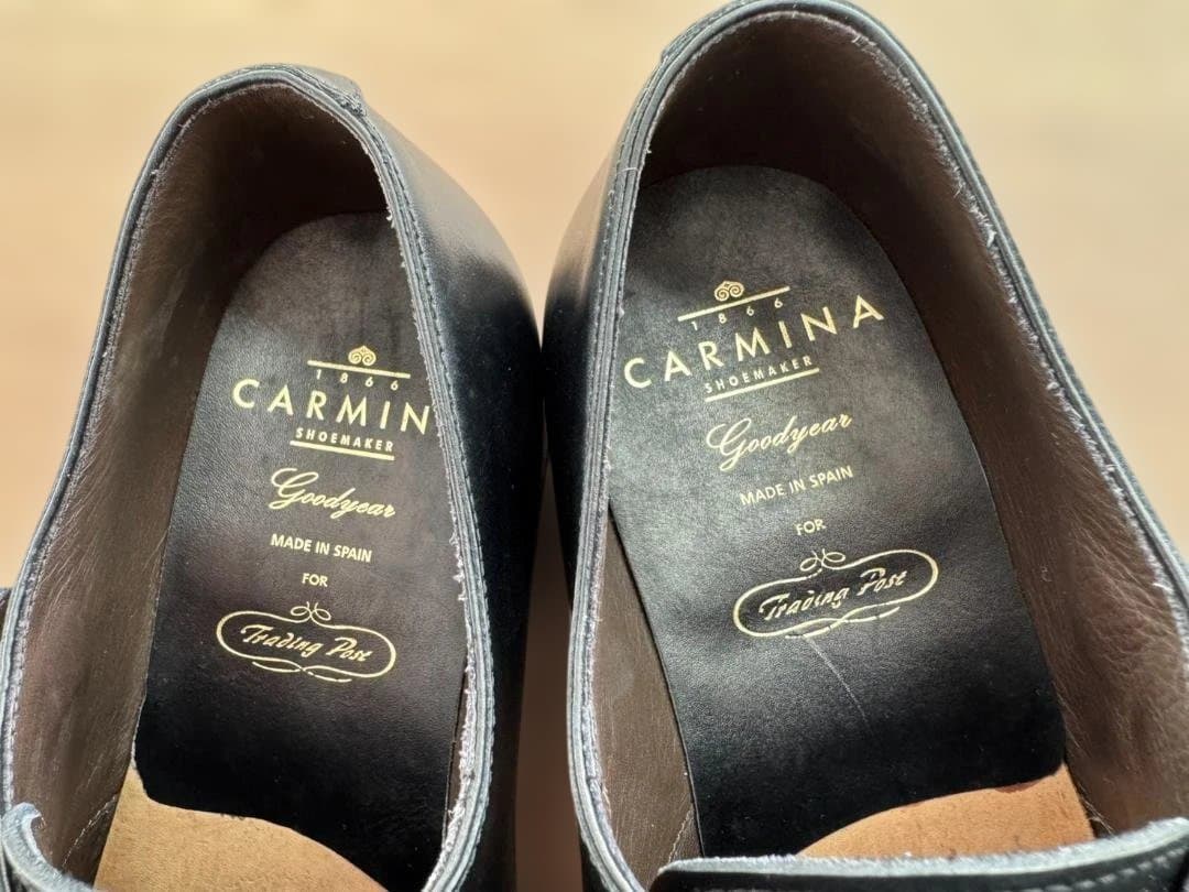 【美品】CARMINA カルミナ ダブルモンク ストラップ スペイン製 高級本革