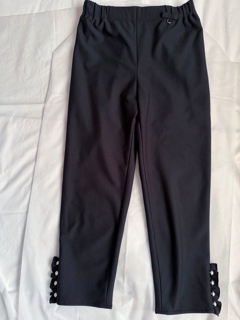 René ブラック パンツ 38