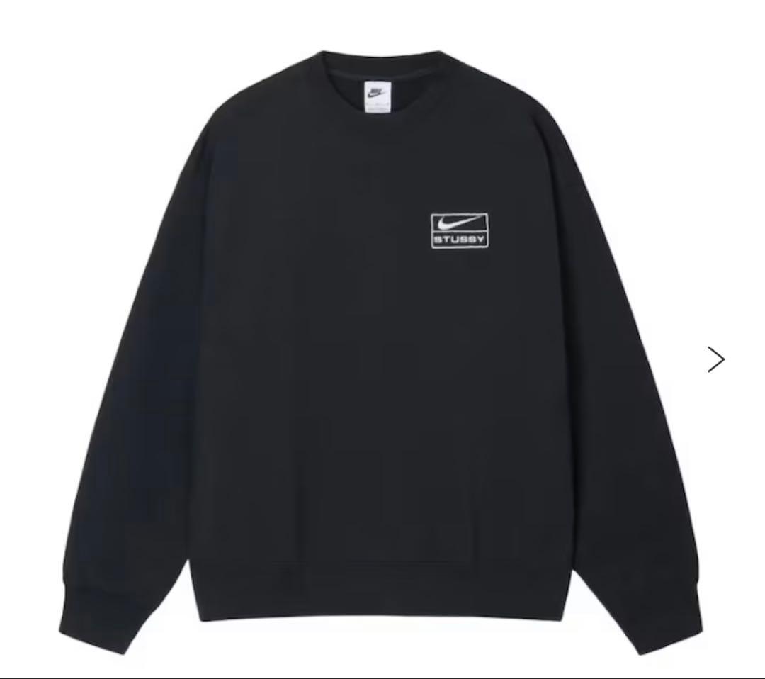 Nike x Stussy ブラック トレーナー