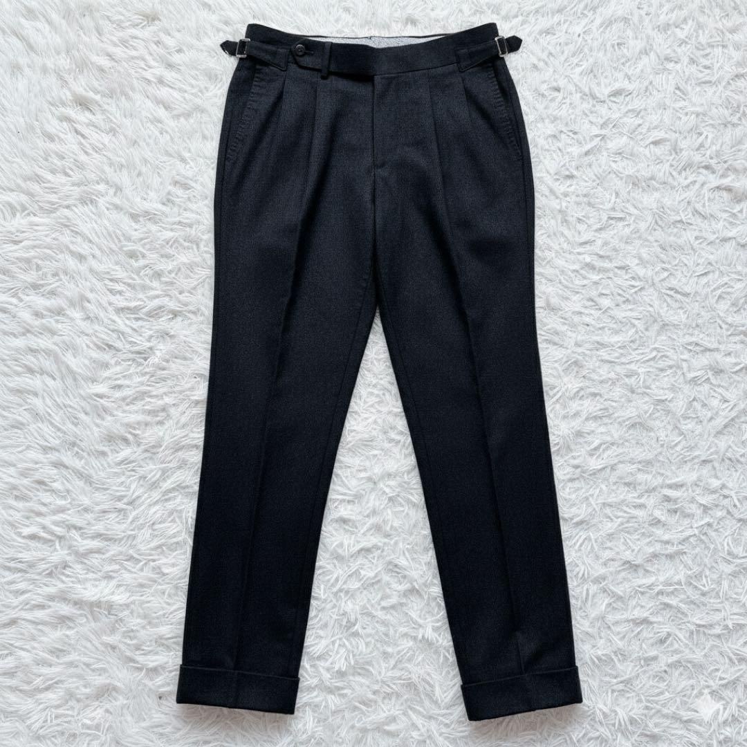 美品 リングヂャケット サキソニー ウール アジャスター スラックス 日本製