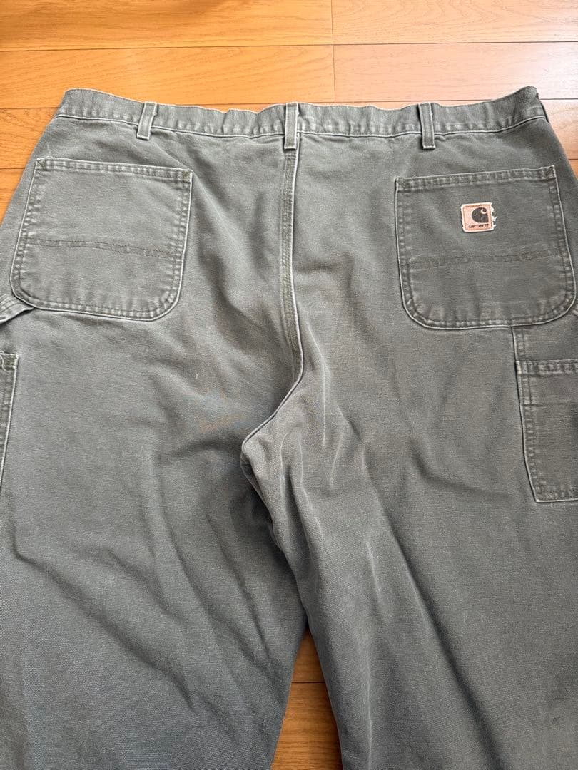 00s carhartt ペインター　ダッグ地パンツ　カーキ系 W44 L32
