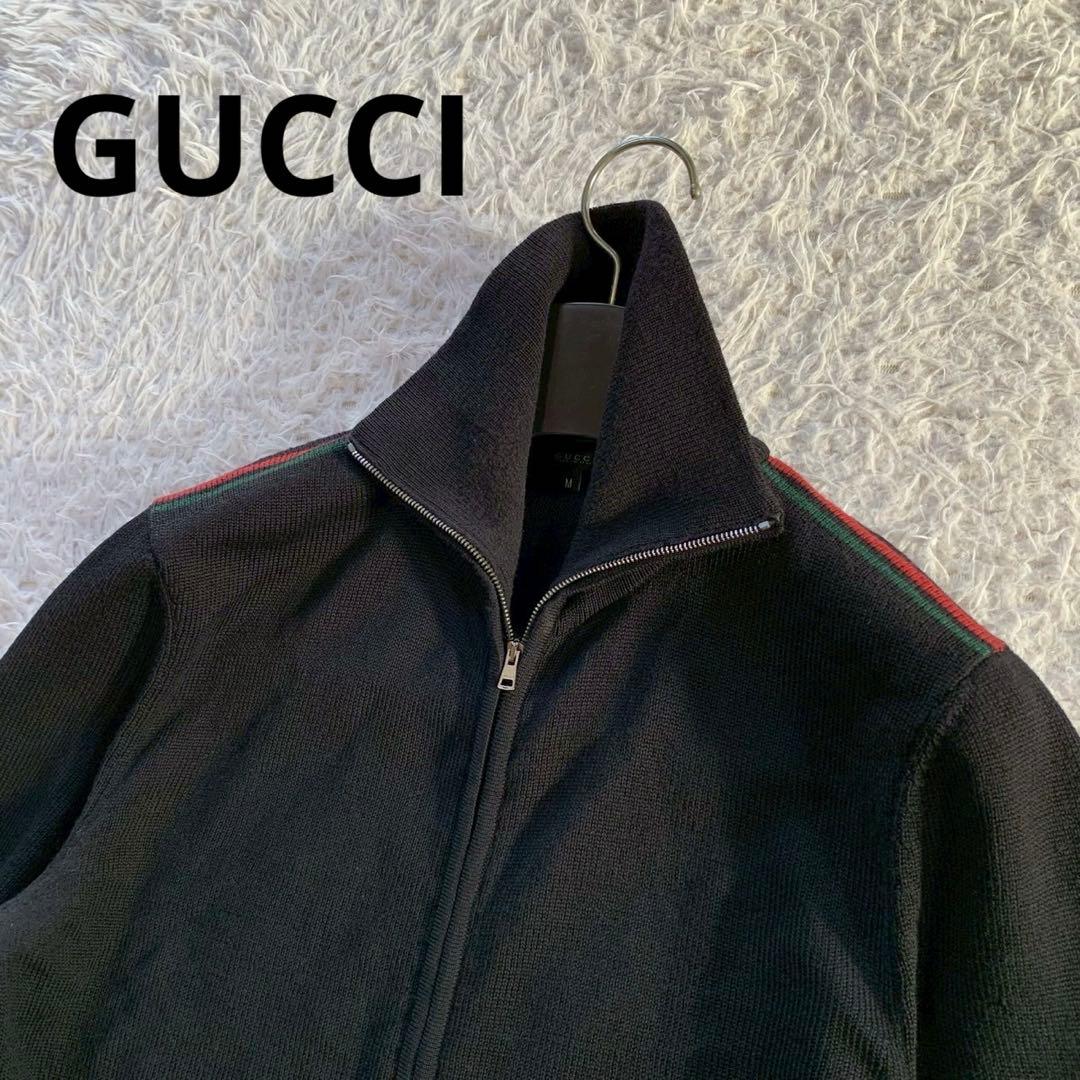 GUCCI　グッチ　シェリーライン　ドライバーズニット　ジップアップジャケット