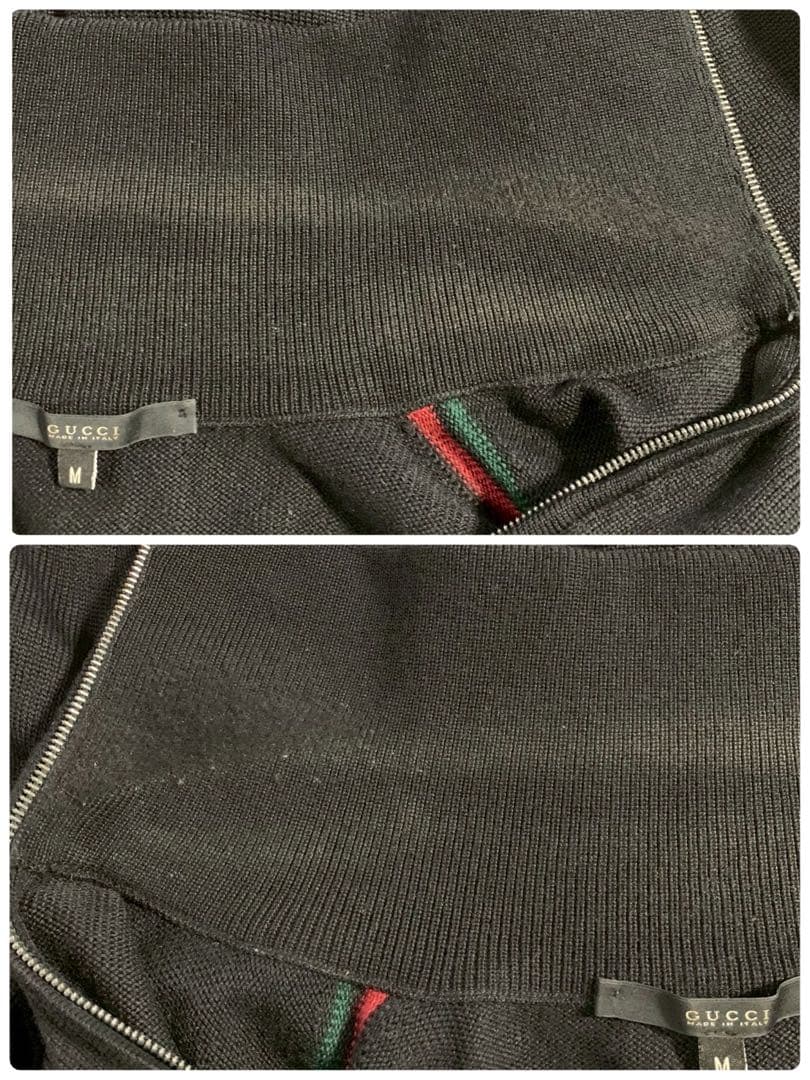 GUCCI　グッチ　シェリーライン　ドライバーズニット　ジップアップジャケット