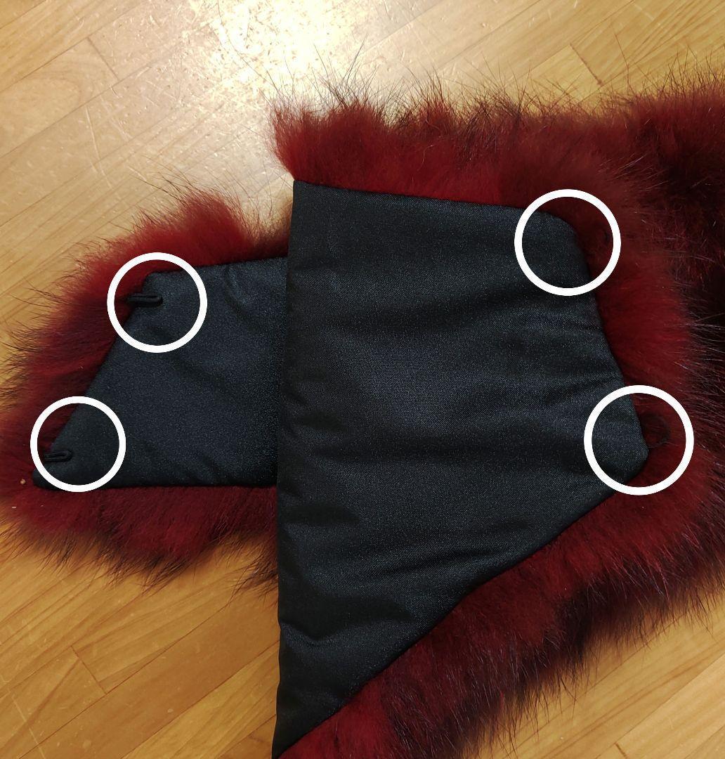 【未使用品】PRIDE　BIS　プライドビス　リアルラクーンファースヌード