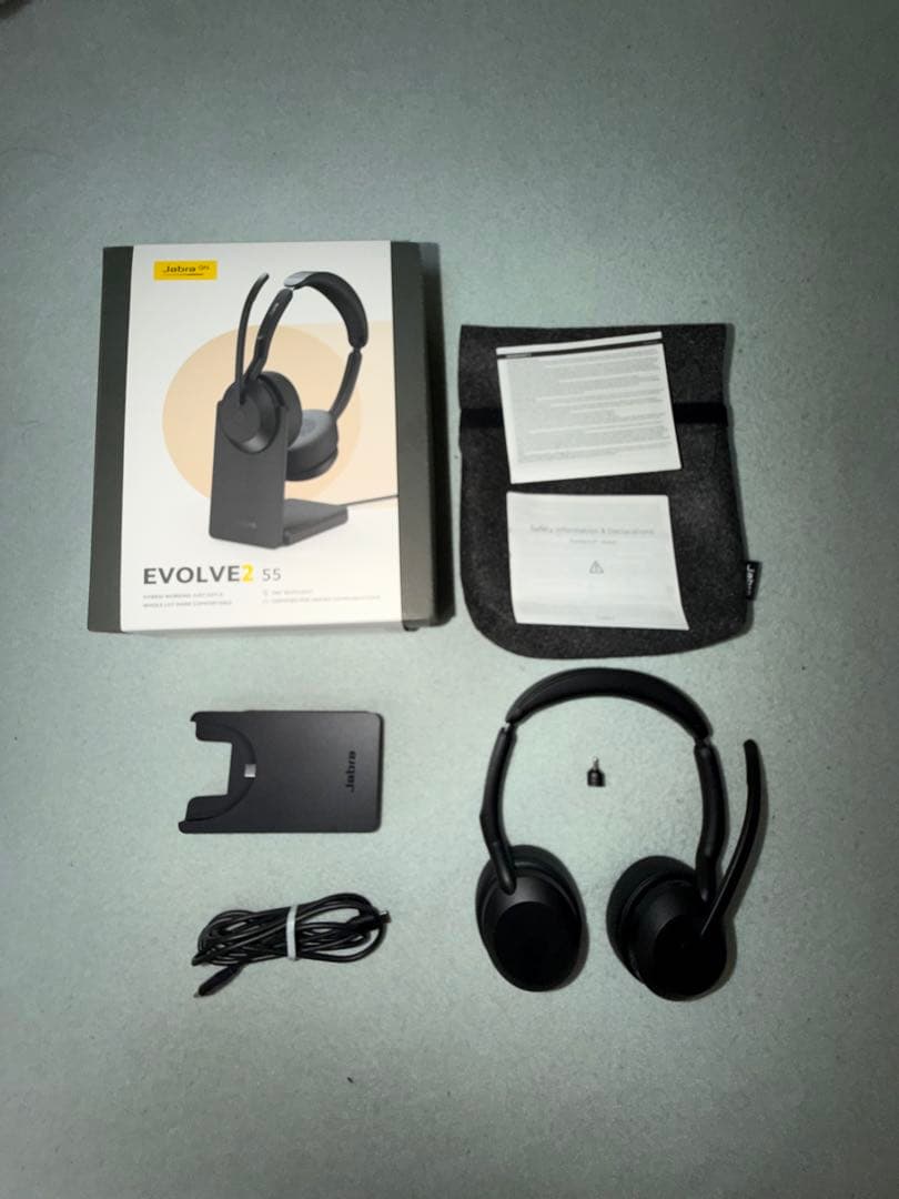 【ほぼ新品】Jabra Evolve2 55 UC TYPE-C スタンド付き