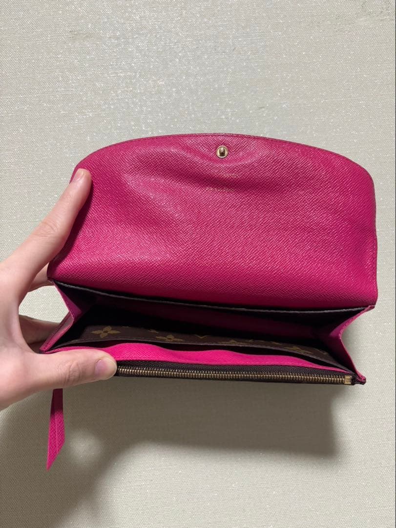 Louis Vuitton 長財布 ブラウン ピンク
