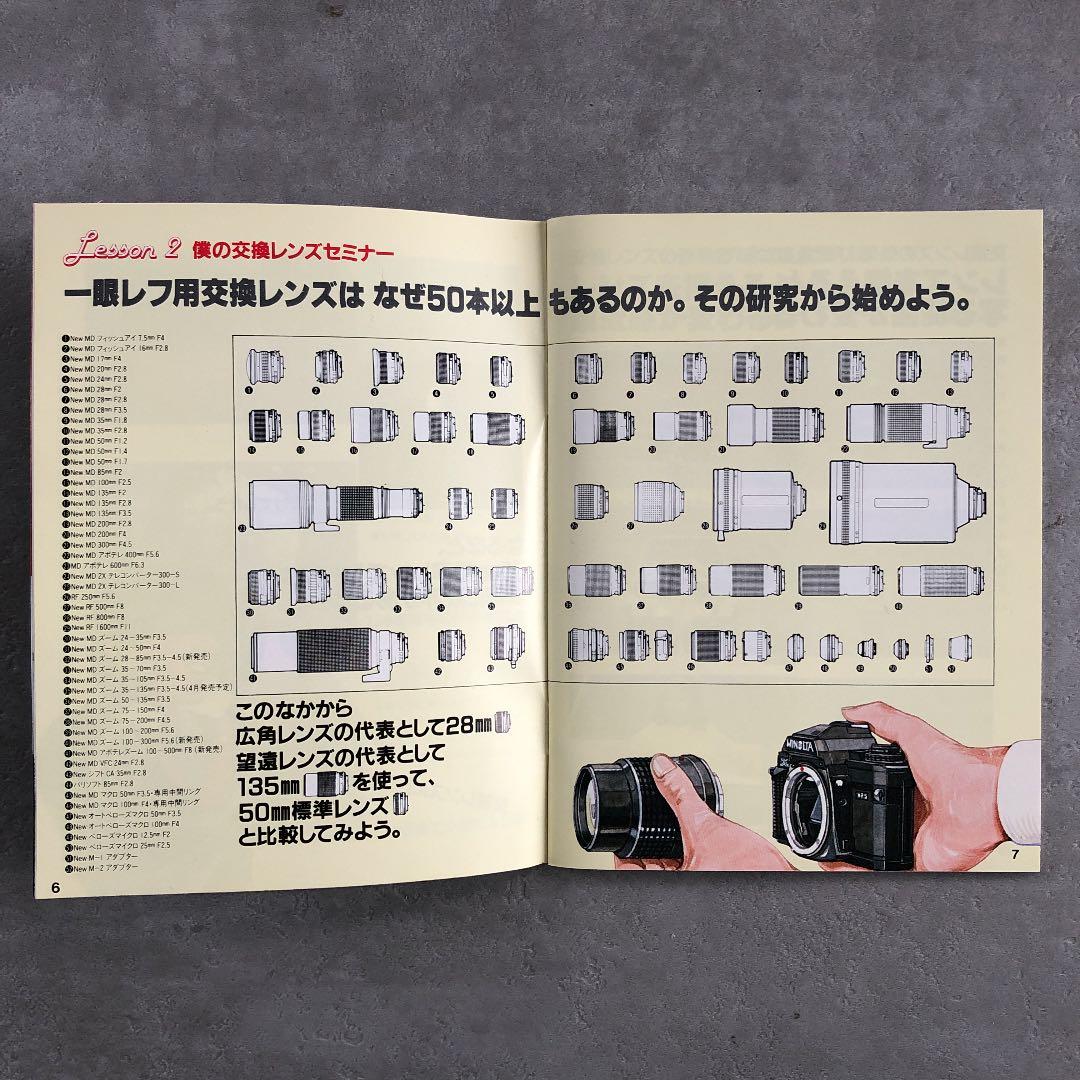ミノルタ　LENS CAMPUS  交換レンズとアクセサリー　小冊子　1983年