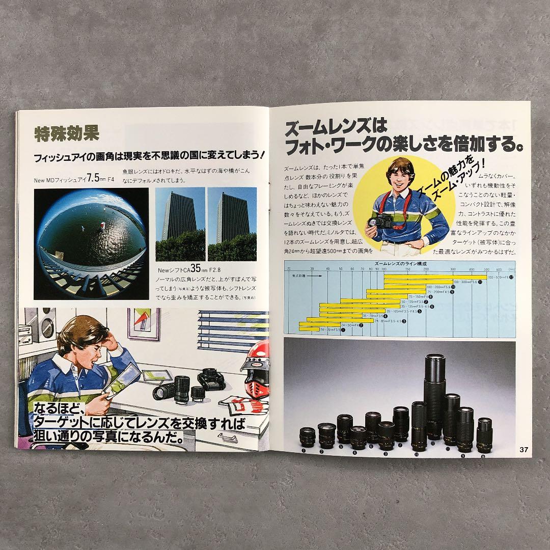 ミノルタ　LENS CAMPUS  交換レンズとアクセサリー　小冊子　1983年