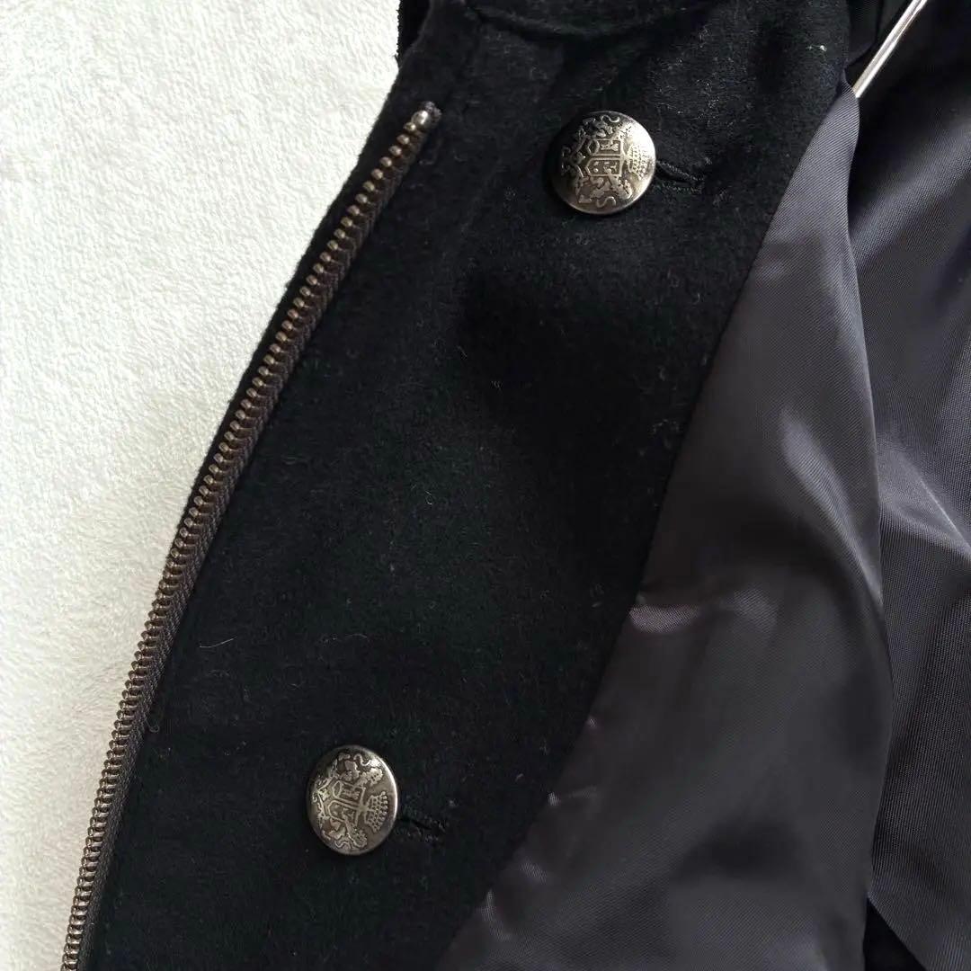 PPFM ピーピーエフエム ナポレオンジャケット S ウール 黒 Y2K 希少