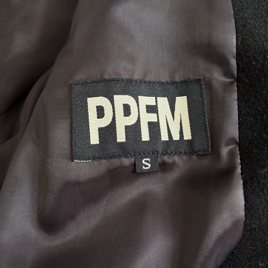PPFM ピーピーエフエム ナポレオンジャケット S ウール 黒 Y2K 希少