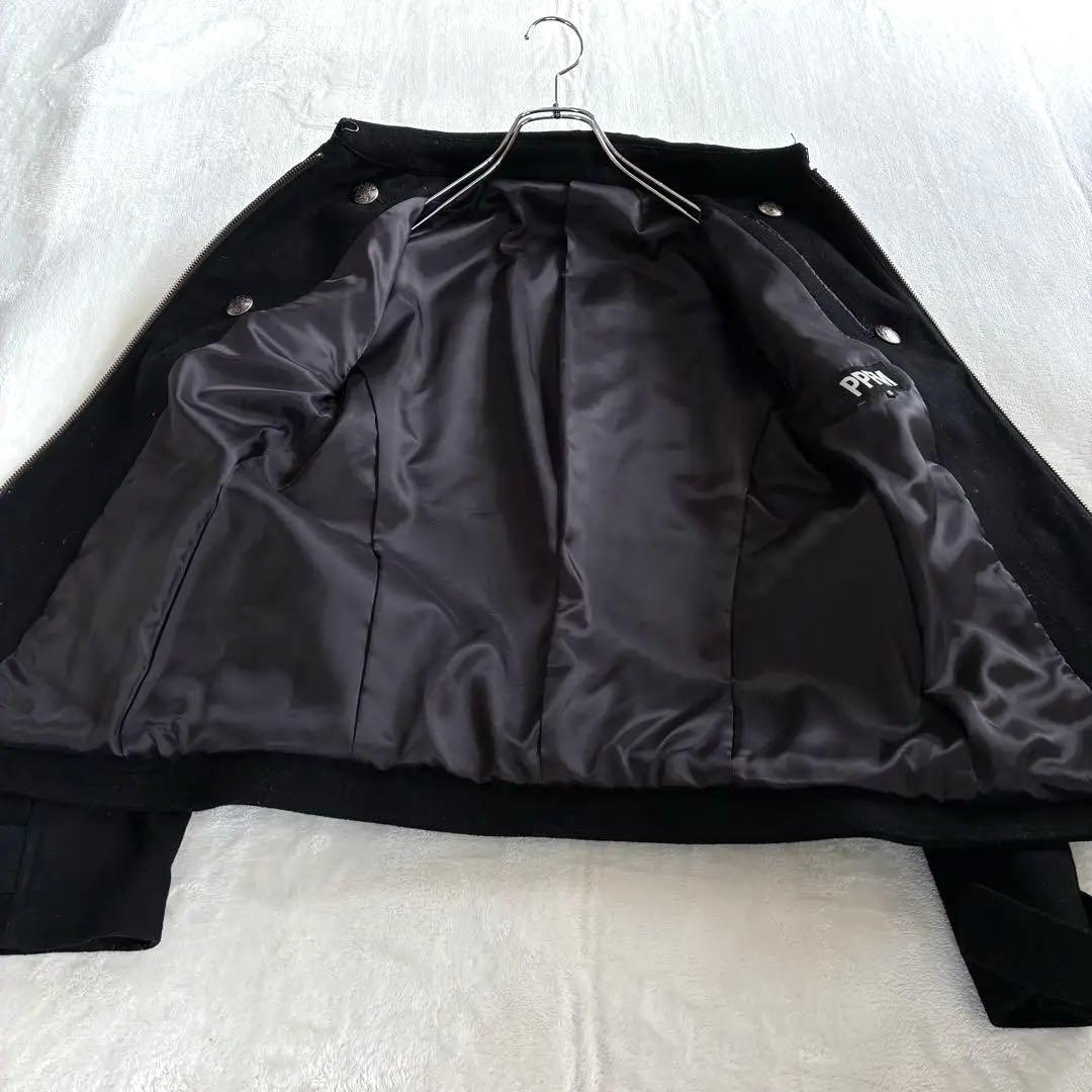 PPFM ピーピーエフエム ナポレオンジャケット S ウール 黒 Y2K 希少