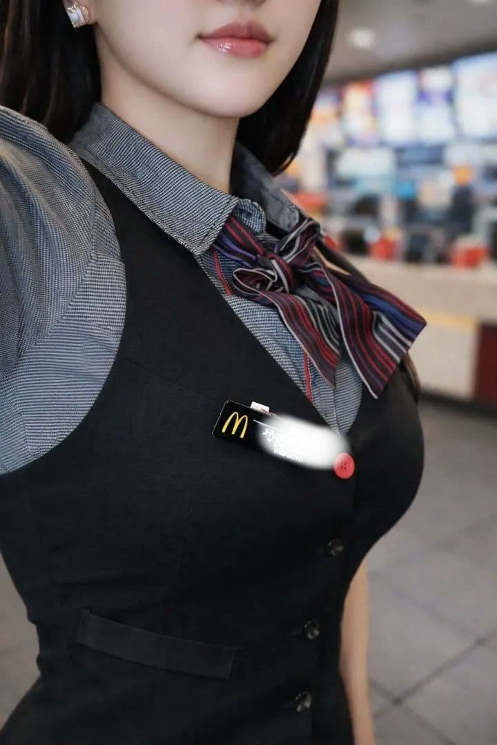 制服　ファーストフード店員　女子　ユニフォーム　学生　社員　コスプレ