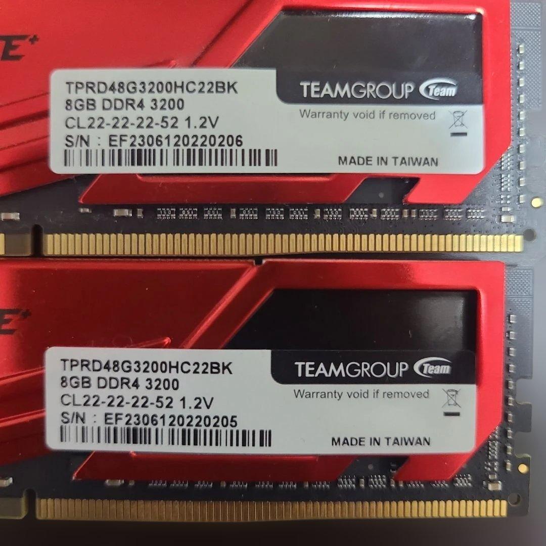 TEAMGROUP 8GB DDR4 3200MHz メモリー