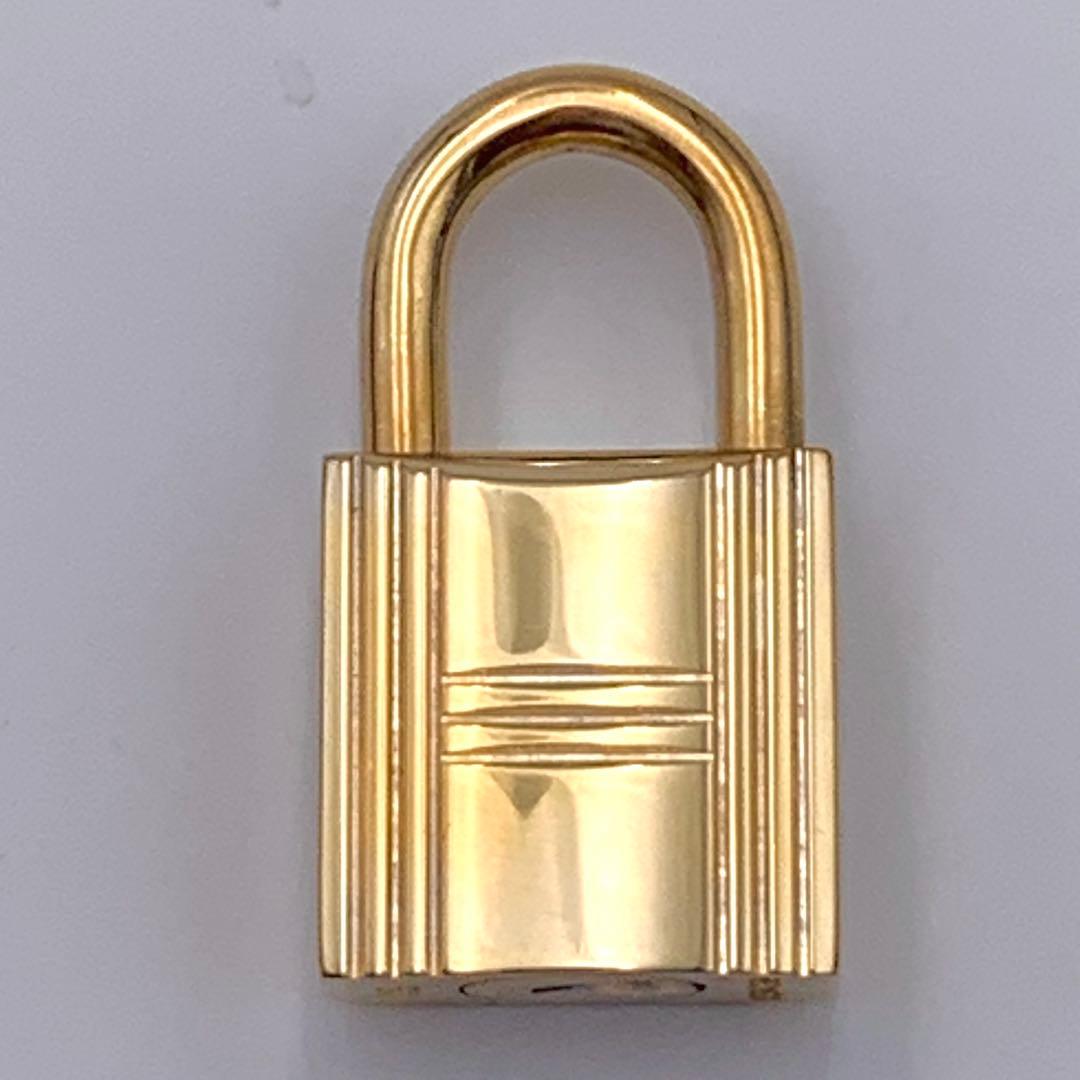 HERMES エルメス カデナ 51番 ゴールド 24Kメッキ 鍵付き 南京錠
