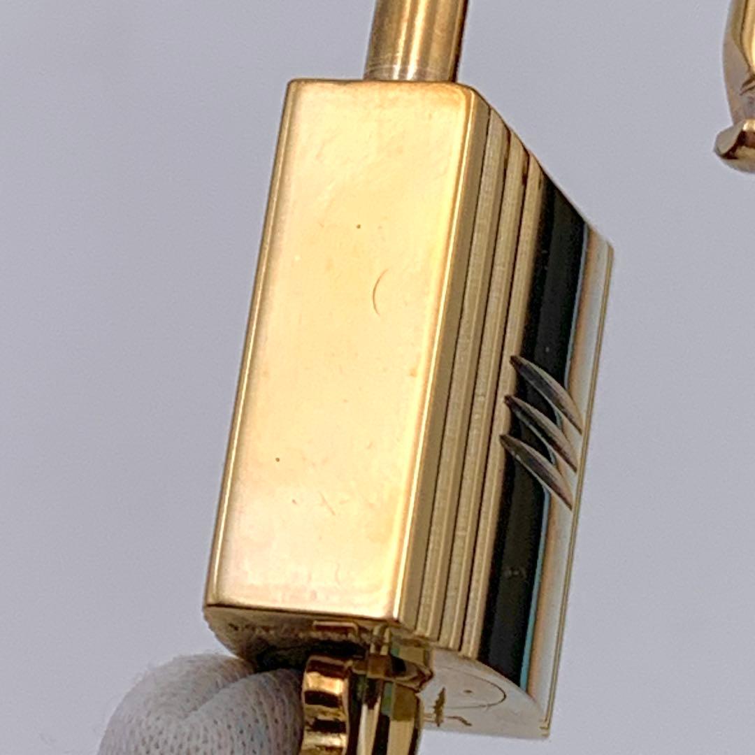 HERMES エルメス カデナ 51番 ゴールド 24Kメッキ 鍵付き 南京錠