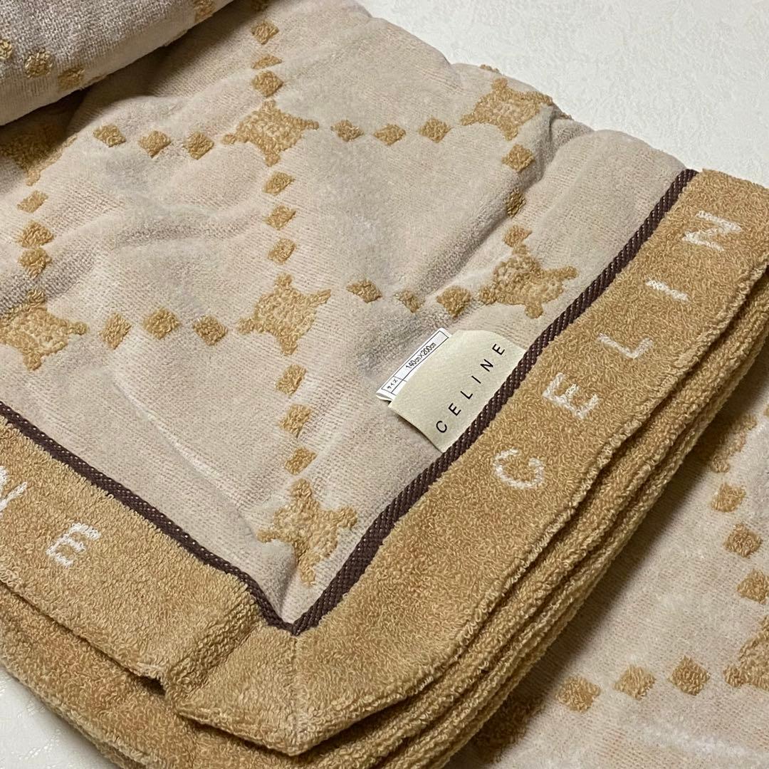 CELINEセリーヌ【タオルケットギフトセット】マカダムデザイン（2枚・日本製）