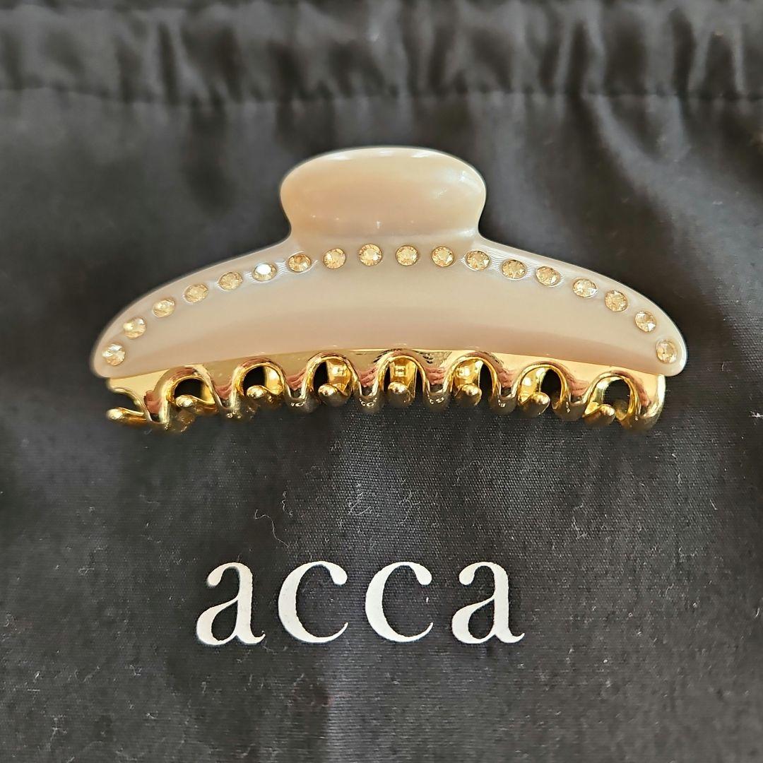 acca 美品✨ヘアクリップ&難ありヘアゴム2個セット