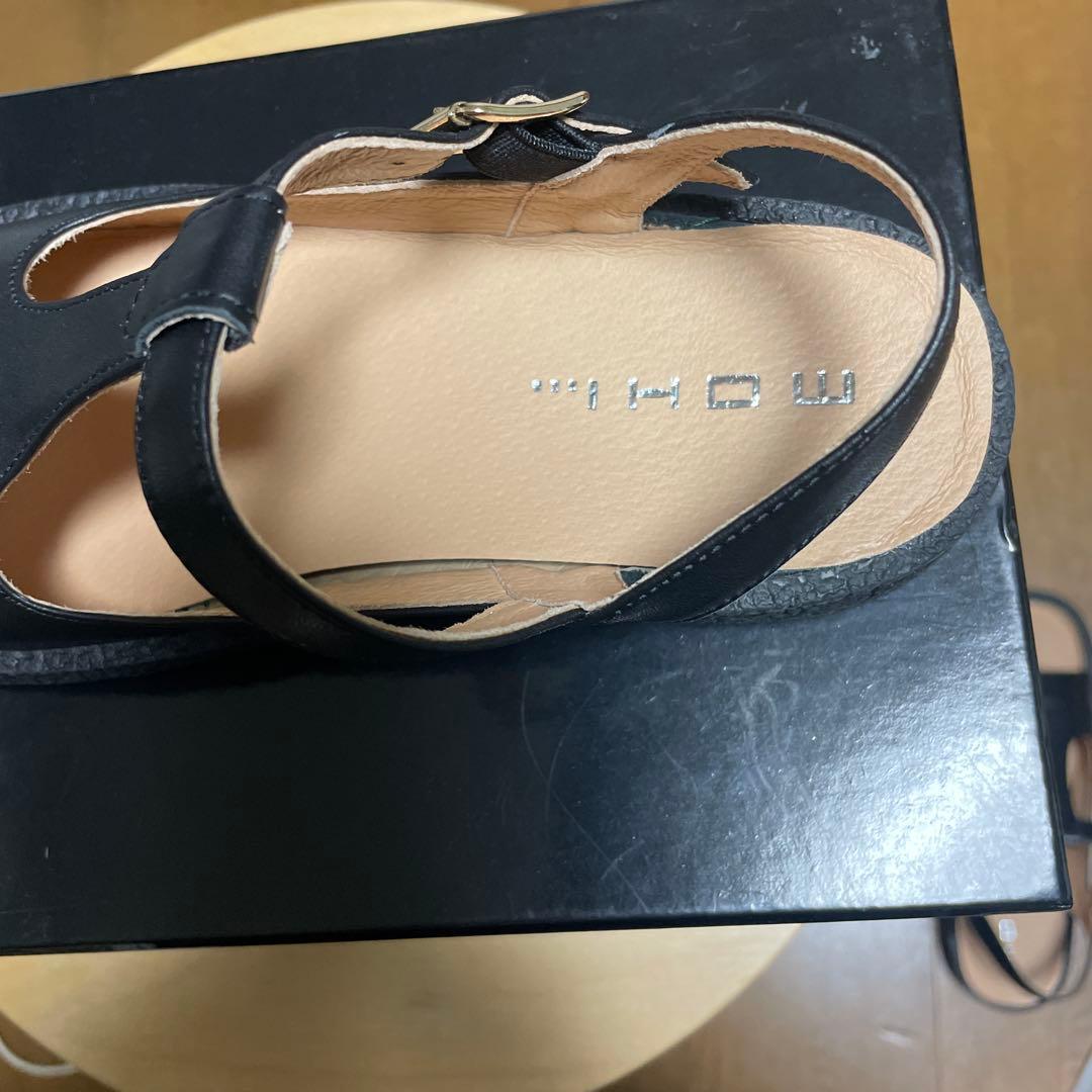 専用です。MOHI ブラック コンフォートサンダル