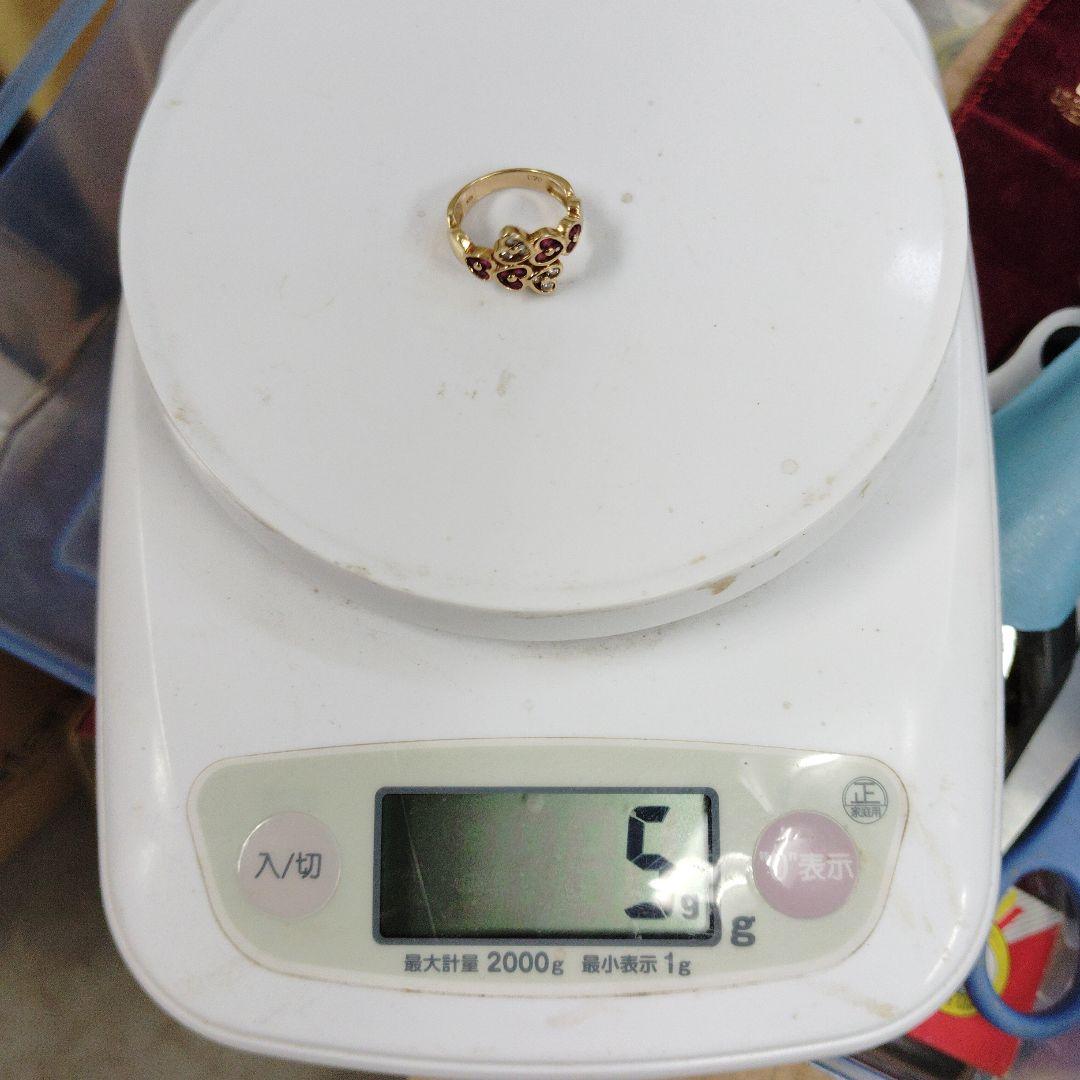 ハート型ゴールドリング 5g