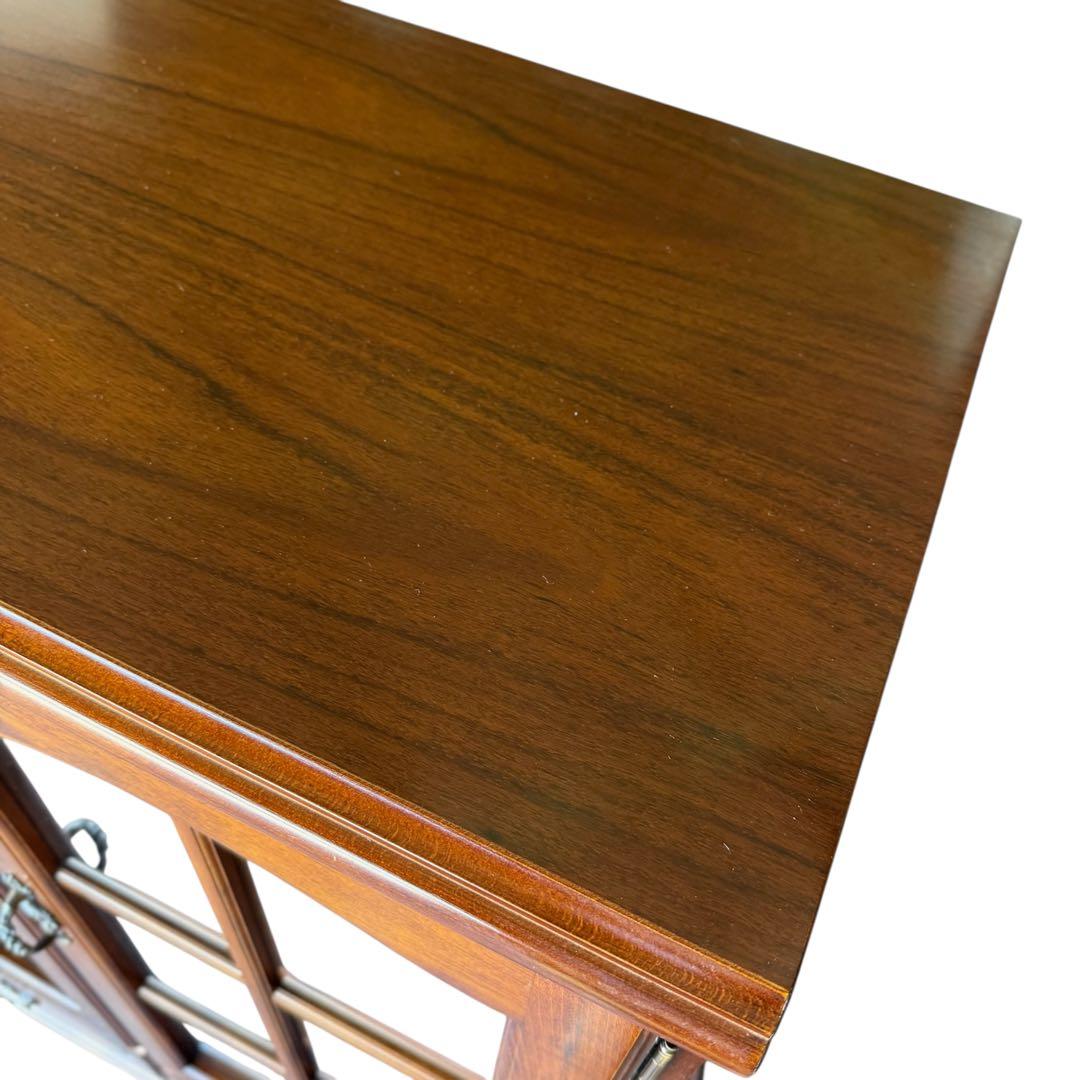 HR756 カリモク家具　コロニアル サイドボード食器棚　キュリオケース