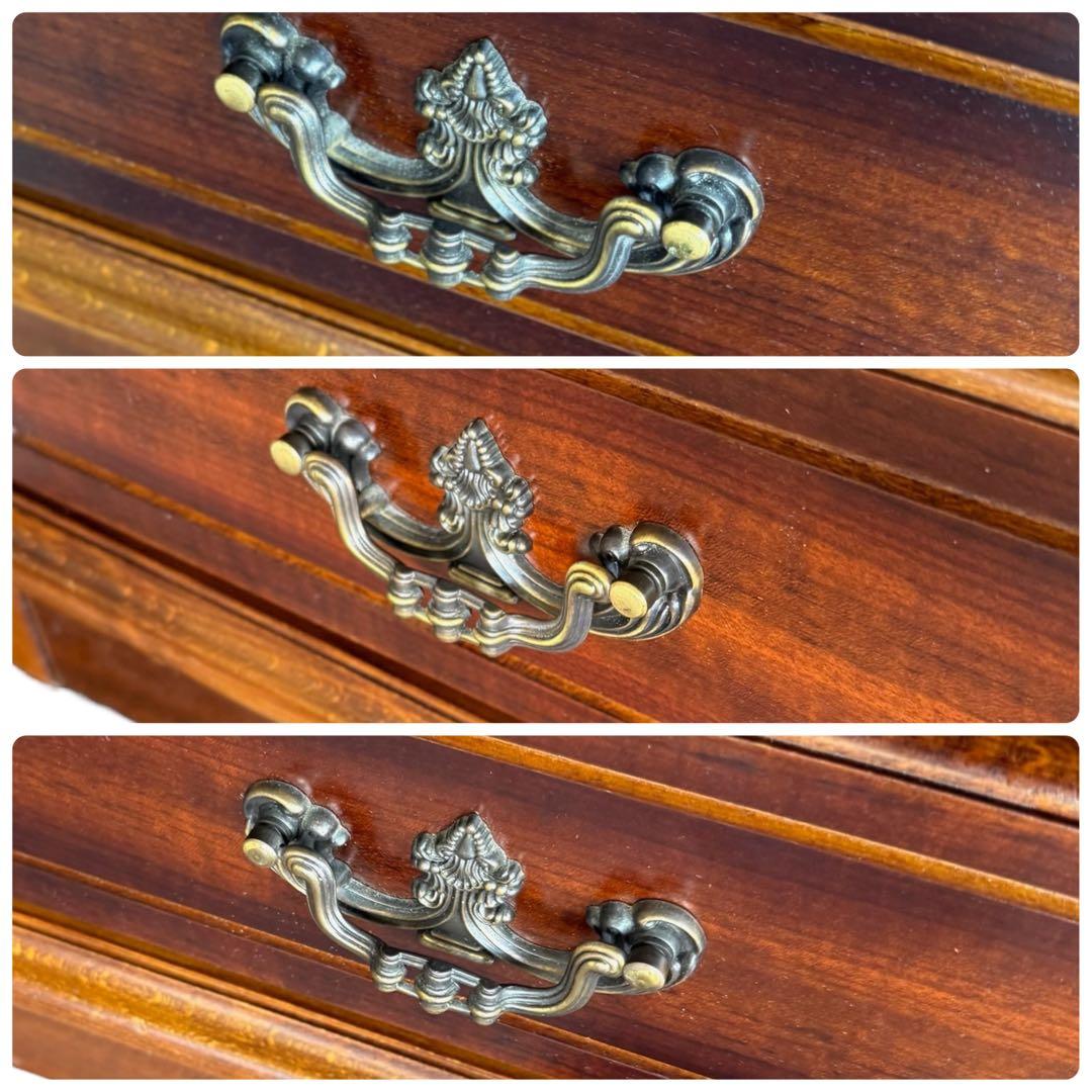 HR756 カリモク家具　コロニアル サイドボード食器棚　キュリオケース