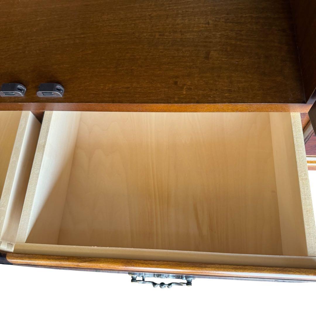 HR756 カリモク家具　コロニアル サイドボード食器棚　キュリオケース