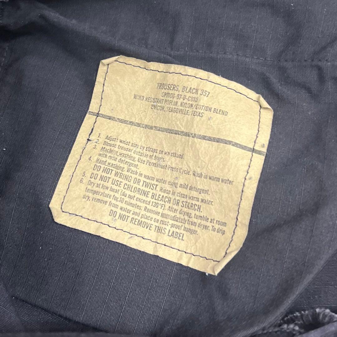 1997米軍ブラック357BDUミリタリーカーゴーパンツ古着ヴィンテージアメリカ