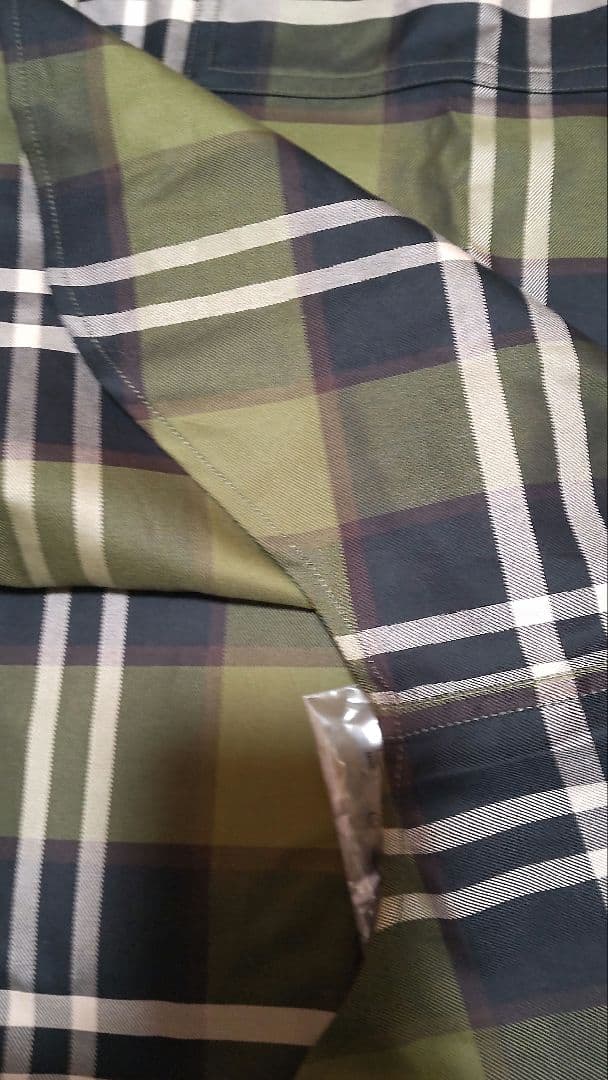 BURBERRY✨️オリーブグリーン・ チェックシャツ[タグ付き・未使用]