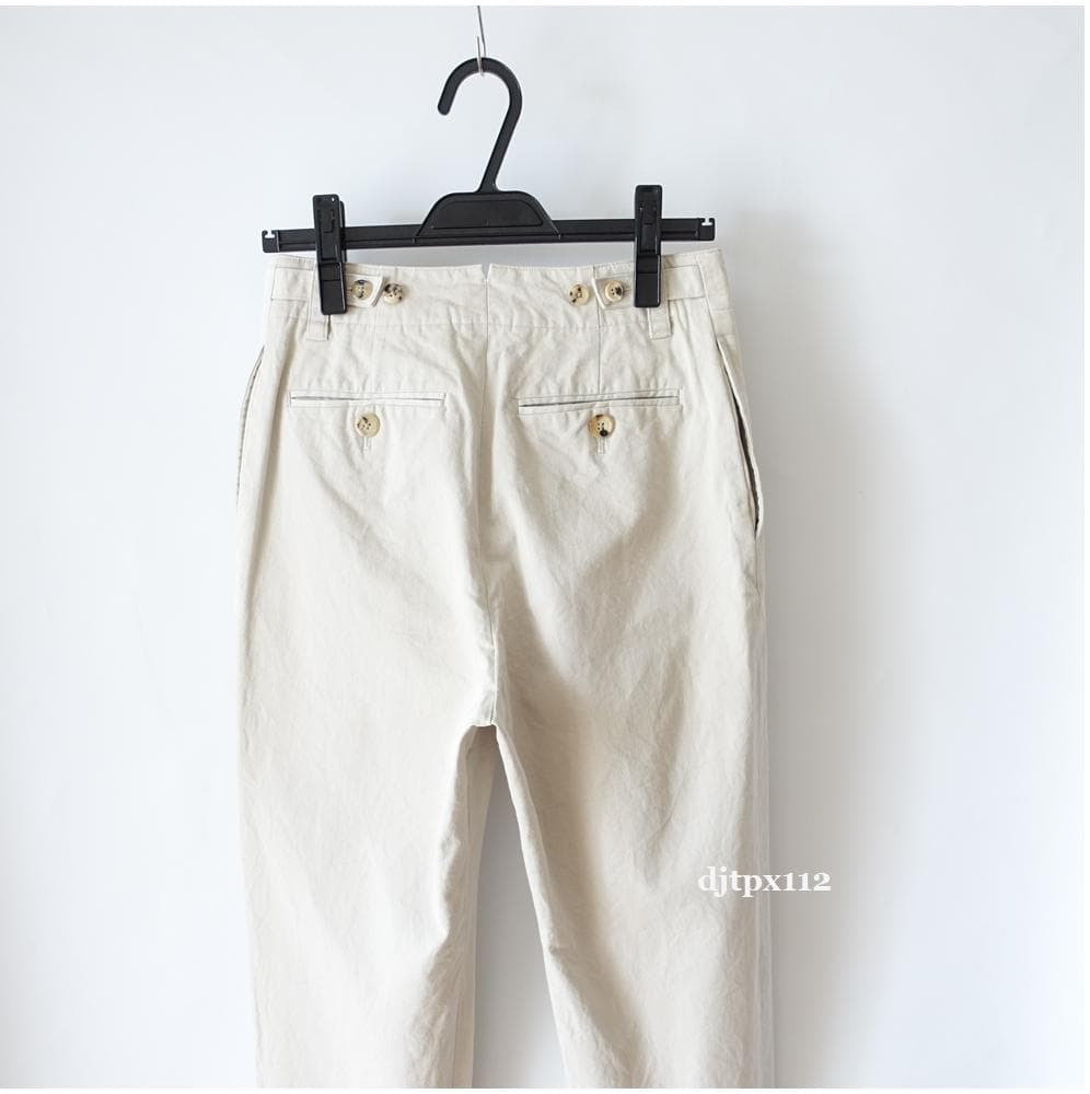 極美品*マーガレットハウエル 2023 コットンツイル*クロップド トラウザーズ