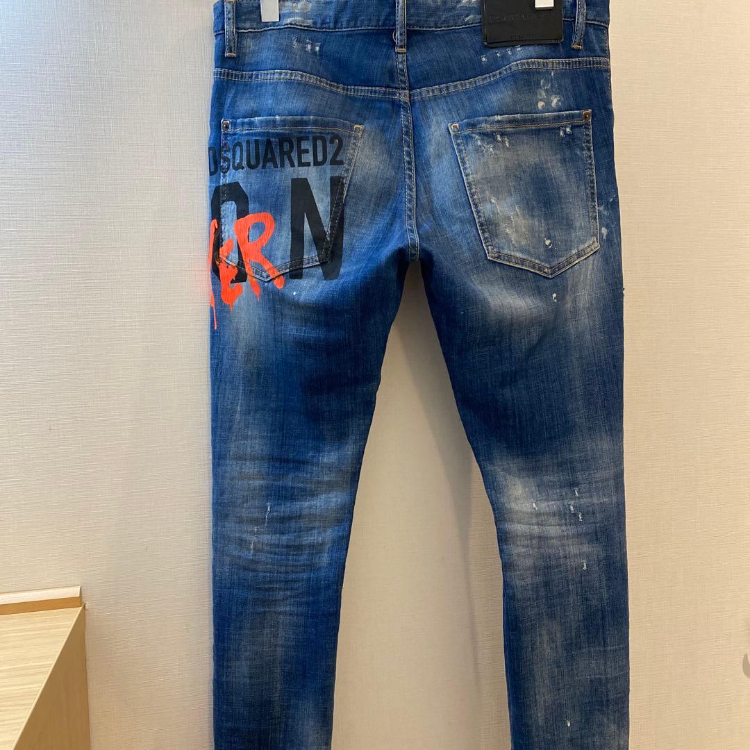 DSQUARED2 スケータージーン　　　ダメージリペア　ペイント加工