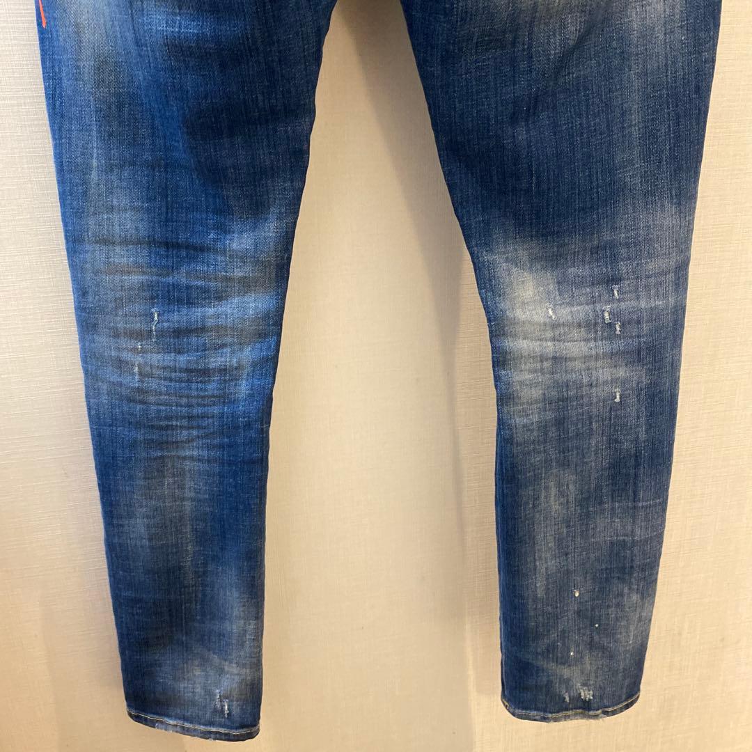 DSQUARED2 スケータージーン　　　ダメージリペア　ペイント加工