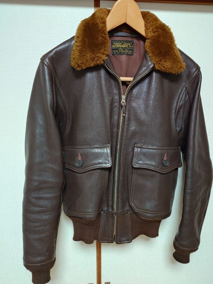 リアルマッコイズ　G-1レザージャケット36