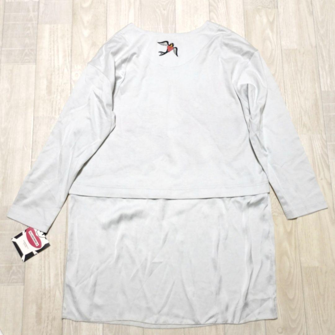 新品タグ付き　アルベロベロ　チュニック　童話　刺繍　総柄　切り替え　ドッキング