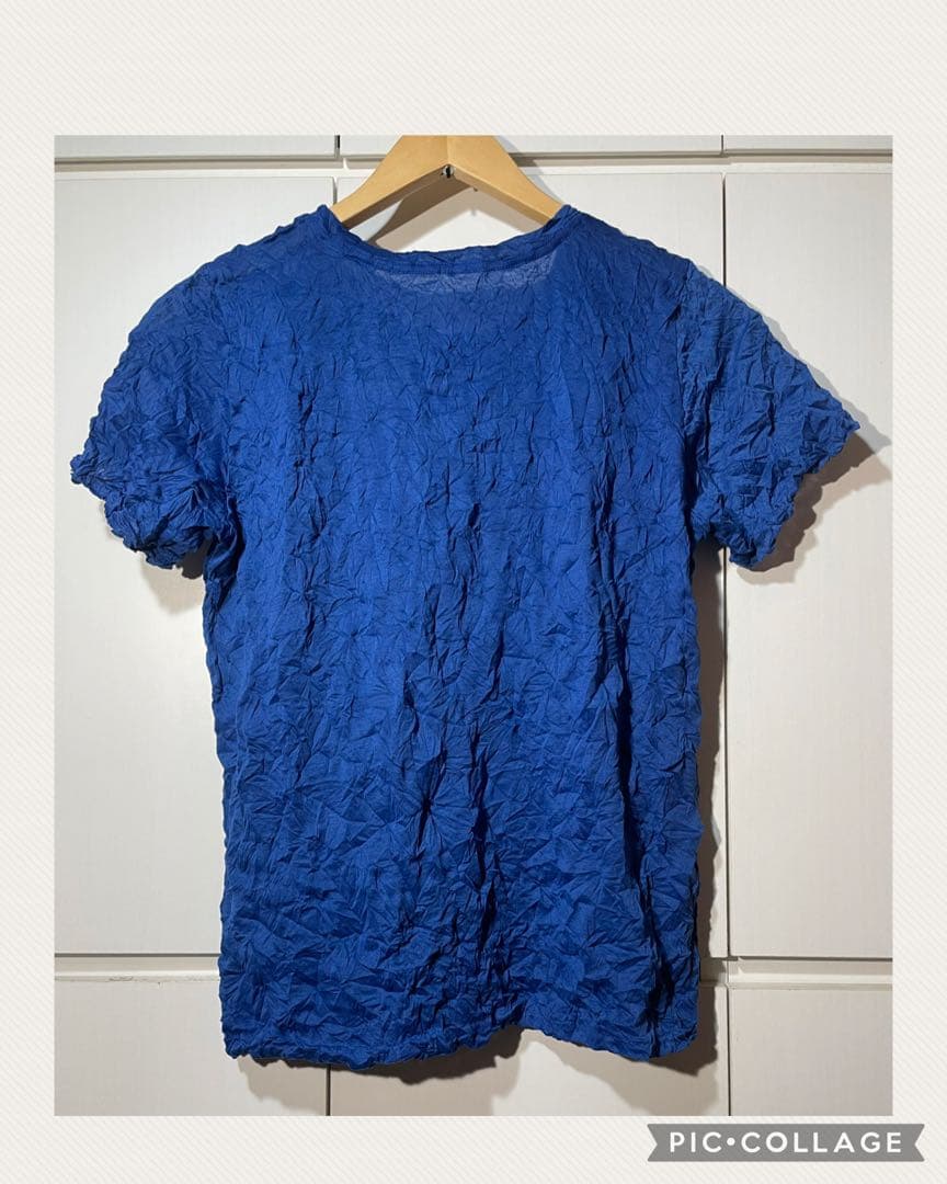 イッセイミヤケ me クシュクシュT トップス ブルー