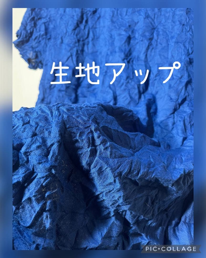 イッセイミヤケ me クシュクシュT トップス ブルー