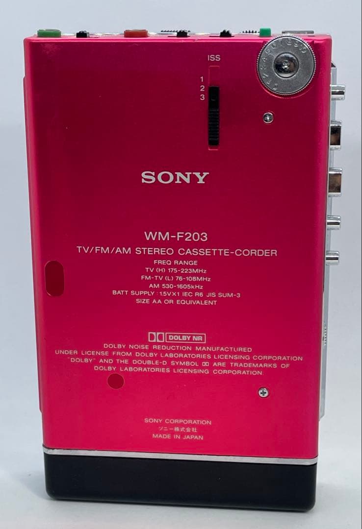 SONY WM-F203 カセットプレーヤー ピンク