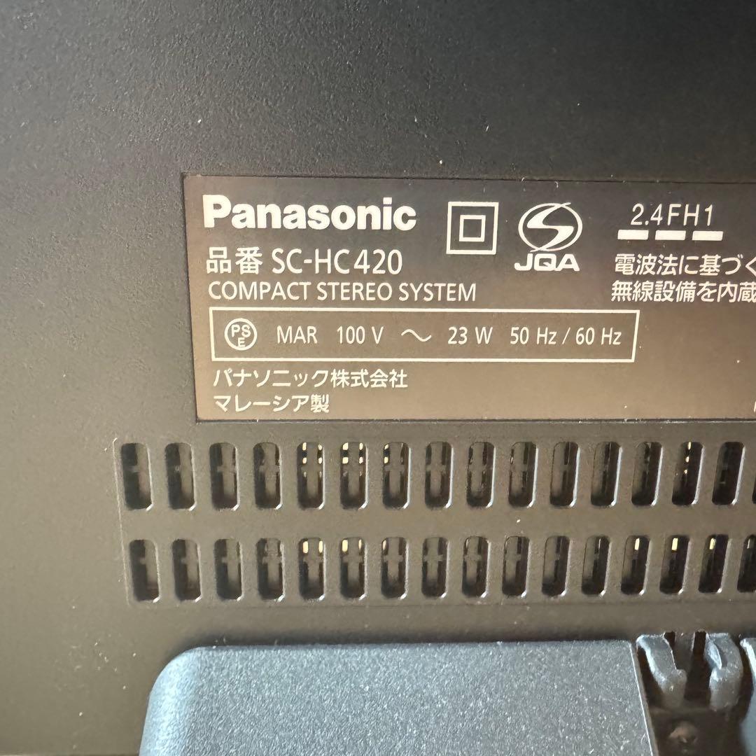 【美品】SC-HC420-K(コンパクトステレオシステム)