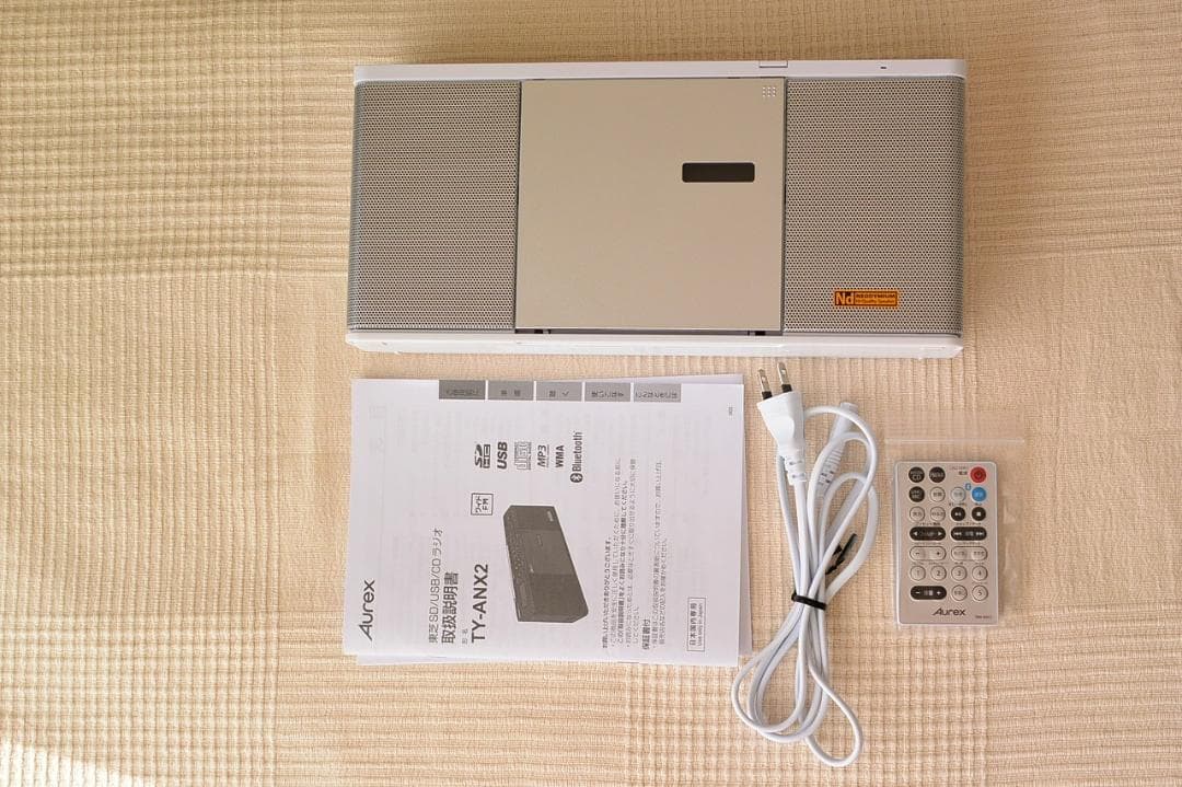 東芝 TOSHIBA Aurex CDラジオ ホワイト TY-ANX2
