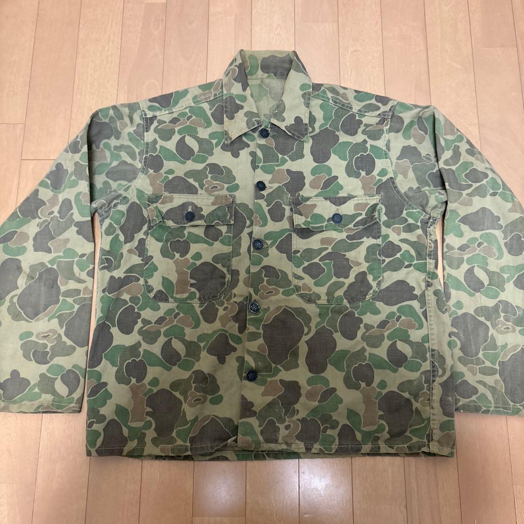 60s 13スター　ダックハンターカモ　ハンティングジャケット　ヘリンボーン