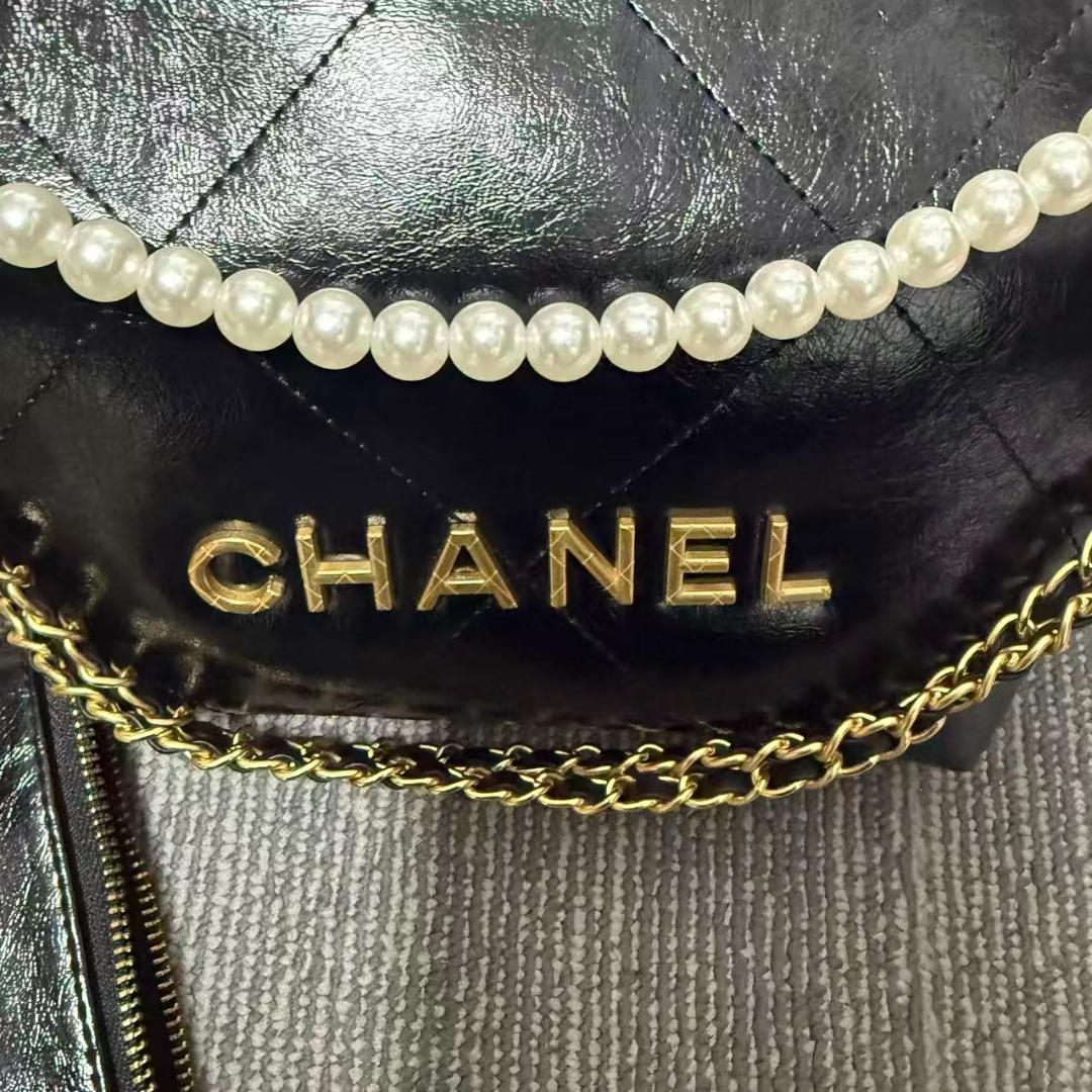状態良好 ✨ブラック✨ cHaNeL✨サコッシュ パール付き