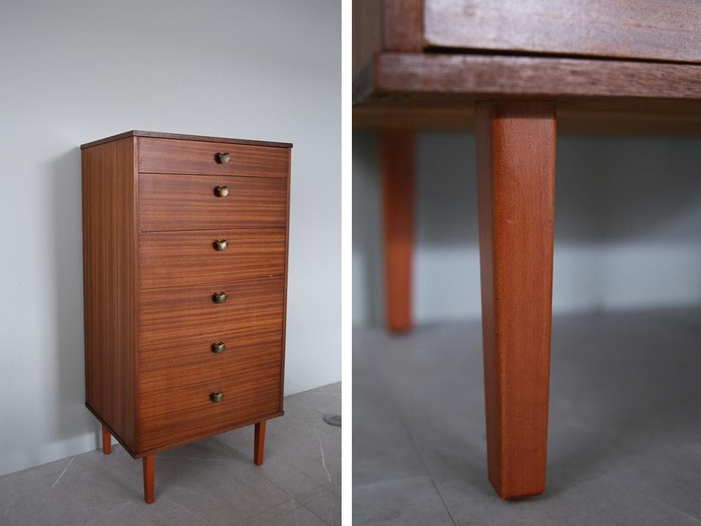 英国アンティークAVALONアバロン製6杯ドロワー/チェスト/タンス92-154