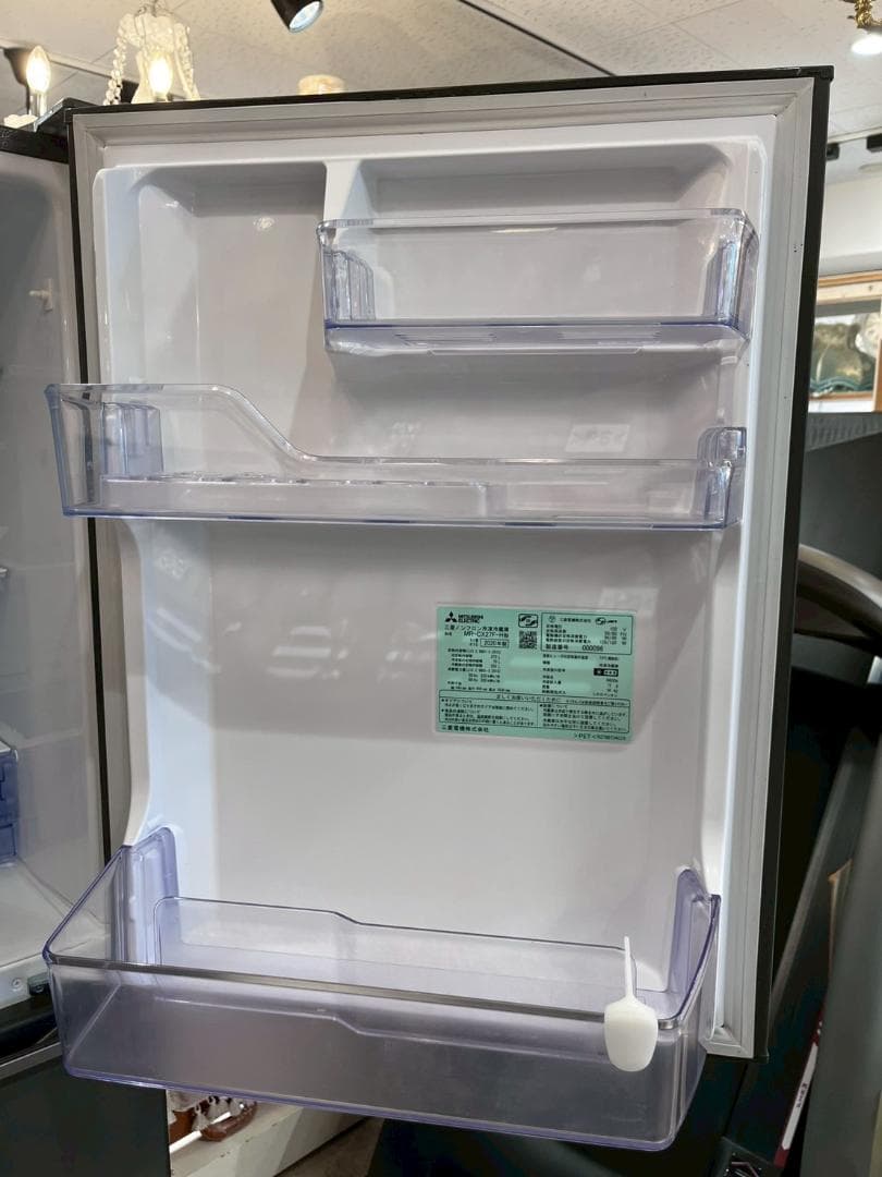 【美品】三菱 MR-CX27F-H ノンフロン 冷凍 冷蔵庫 272L 3ドア